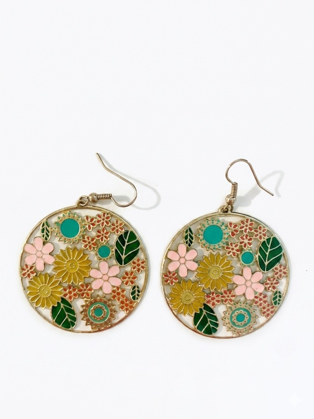 Flower Power Hoop Earrings